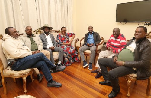 Opposition leaders during their meeting at Ntumburi residence. PHOTO/https://www.facebook.com/Hon Kawira Mwangaza﻿