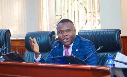 Migori County Senator Eddy Oketch at the Senate. PHOTO/https://www.facebook.com/ParliamentKE/FB