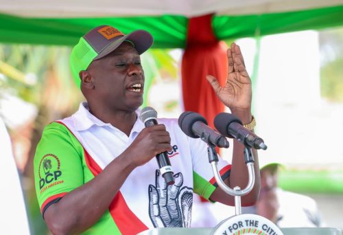 Former Deputy President Rigathi Gachagua while speaking during Millicent Omanga's welcoming into the DCP party. PHOTO//https://www.facebook.com/DPGachagua
