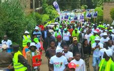 Gachagua joins Nyeri youth during their Niko Kadi campaign