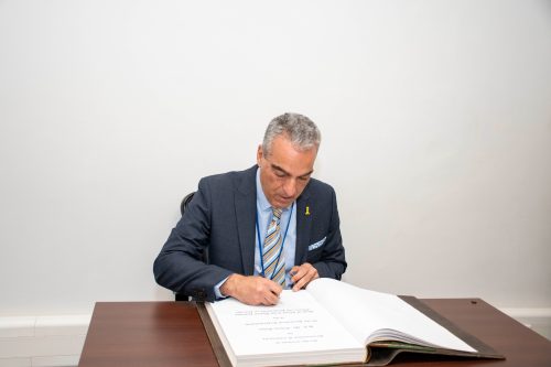 Gideon Behar, Ambassador of the State of Israel to Kenya during a past event. PHOTO/@ODG_UNON/X