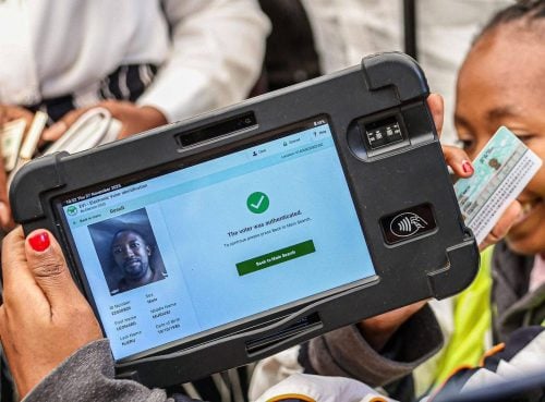 Smartmatic KIEMS kit used by the IEBC. PHOTO/@georgenjoroge_/X