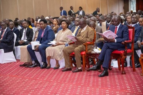 President William Ruto leading the the ODM - UDA Joint Broad-based Parliament Group Meeting on Tuesday, March 10, 2026 at the KICC. PHOTO/@TheODMparty/X