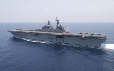US warship believed to be carrying marine ground troops to Middle East tracked off Singapore