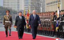 Belarus leader gifts rifle to North Korea’s Kim as they sign friendship treaty
