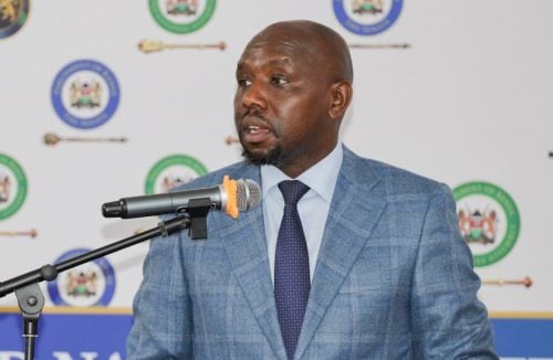 Kipchumba Murkomen during the Senate meeting. PHOTO@Senate_KE/X