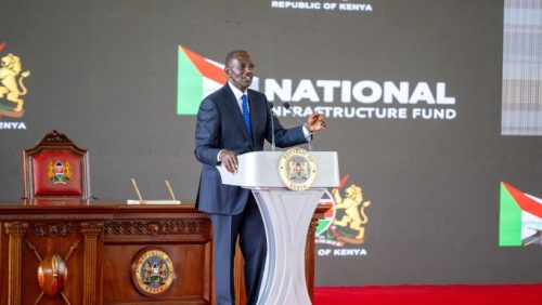 President William Ruto speaking during the signing of the National Infrastucture Fund into law on March 9, 2026. PHOTO/@WilliamsRuto/X