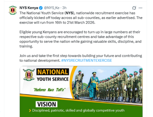 Screengrab by People Daily Digital of NYS post on Monday, March 16, 2026. PHOTO/@NYS_Ke/X