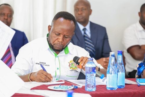 Trans Nzoia governor George Natembeya during a past event: PHOTO/@GeorgeNatembeya/X