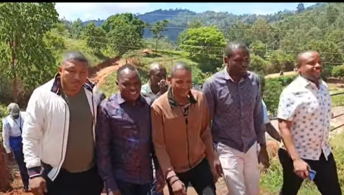 Nairobi Senator Edwin Sifuna, Embakasi MP Babu Owino, Bomachoge MP Obadiah Barongo, Funyula MP Wilberforce Oundo, during their arrival at Kaiti AIC for a church function hosted by area MP Joshua Kamilu on Sunday, March 8, 2026. PHOTO//Screengrab By People Daily Digital//https://www.facebook.com/MPKimilu/reels/