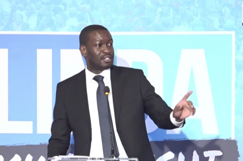Nairobi Senator and embattled ODM Secretary General Edwin Sifuna during the launch of People's report. PHOTO/https://www.facebook.com/EdwinWSifuna
