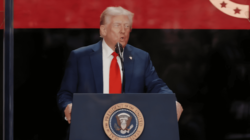 President Donald Trump speaks in a past address. PHOTO/https://www.facebook.com/WhiteHouse