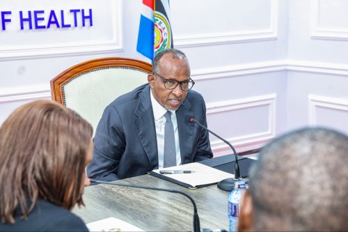 Health CS Aden Duale during a consultative meeting with the Teachers Service Commission (TSC) delegation on Monday, March 9, 2026: PHOTO/@MOH_Kenya/X
