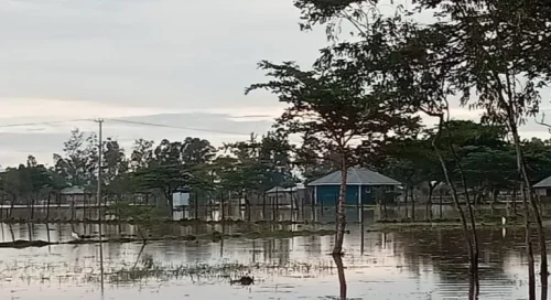 Floods were reported in Wang’chieng Ward, Kisumu County on Saturday, March 7, 2026. PHOTO/@KenyaRedCross/X