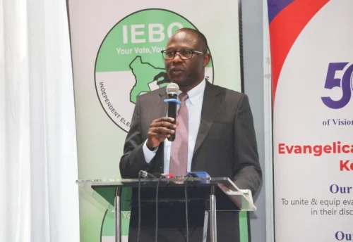 IEBC chairperson Erastus Ethekon.PHOTO/@IEBCKenya/X