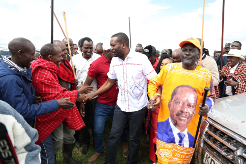 Edwin Sifuna arrives in Narok for a church service and CCI church, ahead of the Linda Mwananchi rally, Narok edition. PHOTO/@edwinsifuna/X