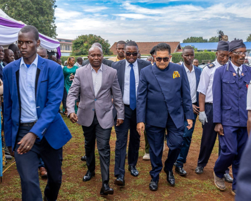 Deputy President Kithure Kindiki arrives at Kaaga Methodist Church in Meru for the induction of Rev. David Muthuia Mwiti as the Bishop of Kaaga Synod. PHOTO/@_KithureKindiki/X