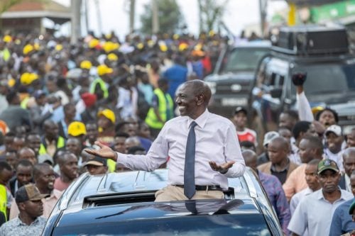 President William Ruto addressing a rally in Kapsabet, Nandi County on Thursday, March 12, 2026: PHOTO/@WilliamsRuto/X