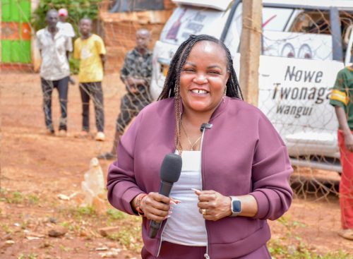 Former Kirinyaga Woman Representative Wangui Ngirici during her past event: PHOTO/https://www.facebook.com/WanguiNgirici