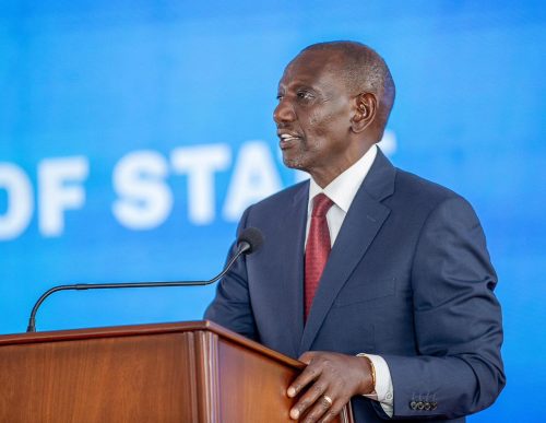 President William Ruto, during the 25th Ordinary Summit of East African Community (EAC) Heads of State Summit, Arusha, Tanzania: PHOTO/facebook.com/williamsamoei