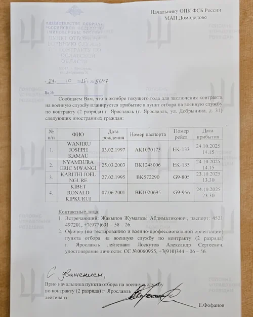 Names of Kenyans listed in a report. PHOTO/DIU