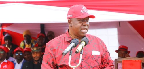 Fred Matiang'i speaks during a past speech. PHOTO/https://web.facebook.com/profile.php?id=61587260217018