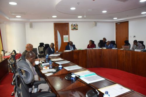 The Departmental Committee on Health members during a meeting at Bunge Towers on April 7, 2026. PHOTO/https://www.facebook.com/ParliamentKE