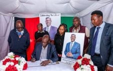 Gachagua joins Ol Kalou residents in mourning MP Kiaraho at his home