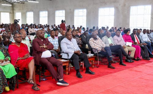 Rigathi Gachagua Matiang'i and other leaders during a church service in Kajiado County. PHOTO/https://www.facebook.com/H.E. Rigathi Gachagua, EGH﻿