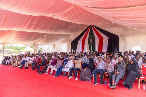 William Ruto and other leaders in Banisa, Mandera County. PHOTO/https://www.facebook.com/William Samoei Ruto﻿