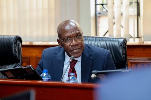 Kakamega Senator Boni Khalwale at senate on April 28, 2026. PHOTO/https://web.facebook.com/ParliamentKE