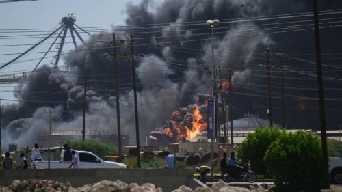 Explosions following ongoing clashes in Sudan. PHOTO/@MOSSADil/X