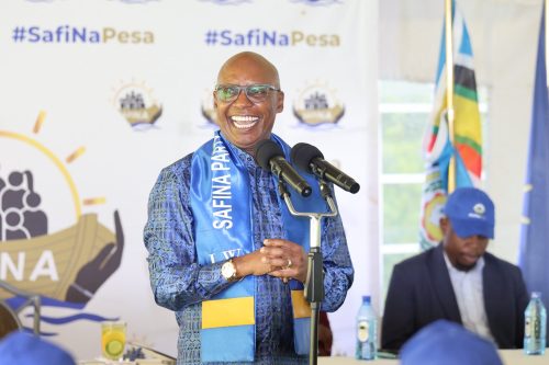 Safina party leader Jimi Wanjigi speaking with Meru residents on April 9, 2026. PHOTO/@JimiWanjigi