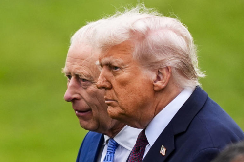 Donald Trump and King Charles III in a past event. PHOTO/@Fxhedgers/X
