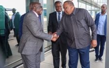 Uhuru Kenyatta arrives in Ghana ahead of high-level Tana security