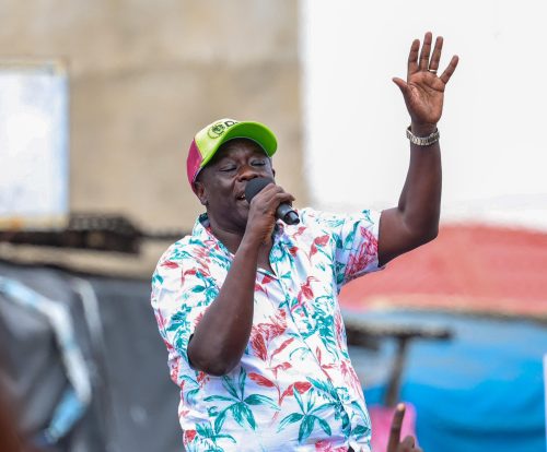 Rigathi Gachagua during a rally at Kengeleni, Mombasa. PHOTO/@rigathi/X