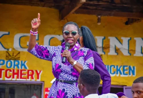 Martha Karua during her visit to Meru. PHOTO/@MarthaKarua/X