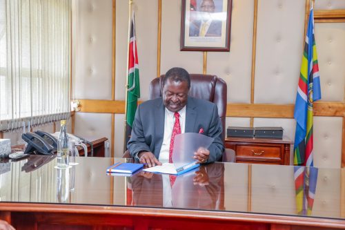 Prime CS Musalia Mudavadi during his past event: PHOTO/@MusaliaMudavadi/X