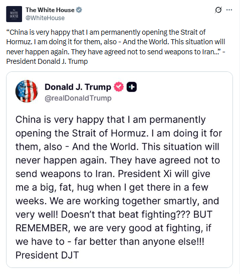 Statement by Donald Trump. PHOTO/Screengrab by People Daily Digital/@WhiteHouse/X