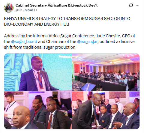 Statement on sector reforms. PHOTO/Screengrab by People Daily Digital/@CS_MoALD/X