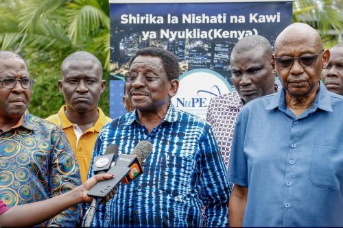 Siaya Governor James Orengo addresses the media on the recent surge in fuel prices, condemning the hike as unjustified and warning of its impact on the cost of living and economic growth. Photo:Viola Kosome