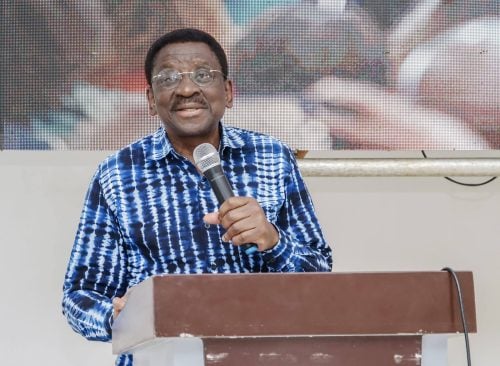 Siaya Governor James Orengo addresses the media on the recent surge in fuel prices, condemning the hike as unjustified and warning of its impact on the cost of living and economic growth. Photo:Viola Kosome