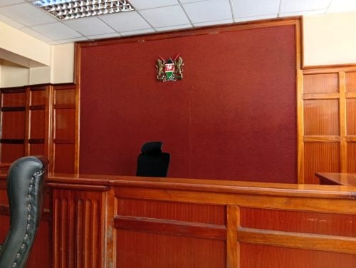 A photo of a Milimani Court room captured on Friday, April 17, 2026.PHOTO/Zipporah Ngwatu.