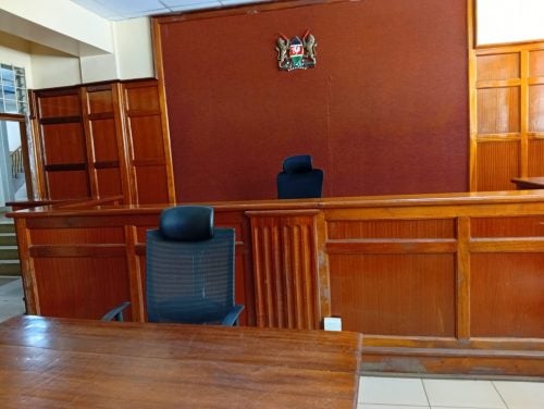 A photo of a Milimani Court room captured on Friday, April 17, 2026.PHOTO/Zipporah Ngwatu.
