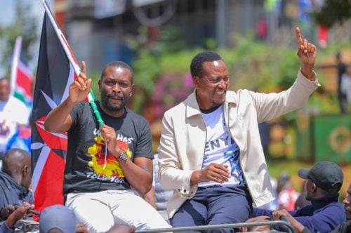 Nairobi Senator Edwin Sifuna and his Kisii County counterpart Richard Onyonka. PHOTO/https://web.facebook.com/EdwinWSifuna