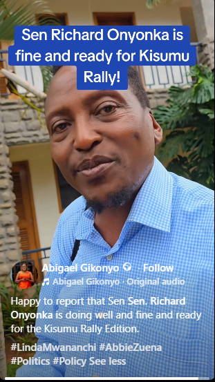 Richard Onyonka's clip seen by People Daily Digital on April 26, 2026. PHOTO/Screengrab by People Daily Digital/https://web.facebook.com/reel/1404555615036806/FB
