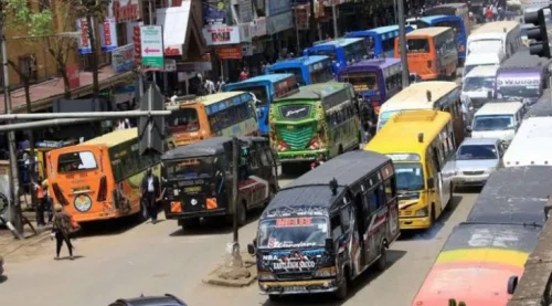 Matatus and other vehicles in Nairobi. PHOTO/@RoadSafetyNGOs/X