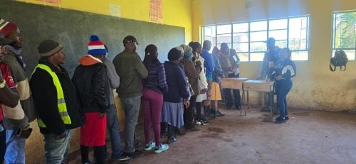 UDA Ol Kalou party primaries taking place at Mbora Primary. PHOTO//https://www.facebook.com/TheUDAKenya