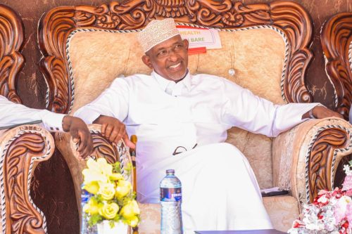 Aden Duale speaks during a graduation ceremony at Madrasa tul Manar in Garissa. PHOTO/https://www.facebook.com/Aden Duale﻿