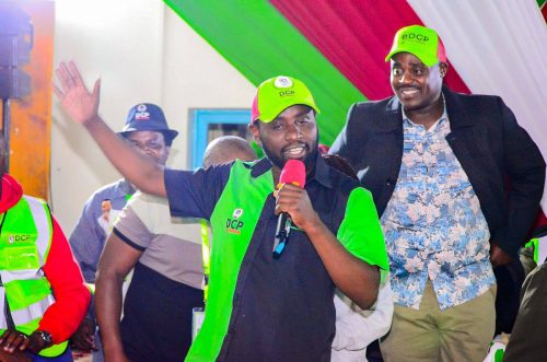 Kamau Ngotho speaking after clinching the DCP ticket in the Ol kalou party primaries. PHOTO//DCP candidate Kamau Ngotho after being handed over nomination certificate upon winning the Party nominations. PHOTO//https://www.facebook.com/kamausammyngotho